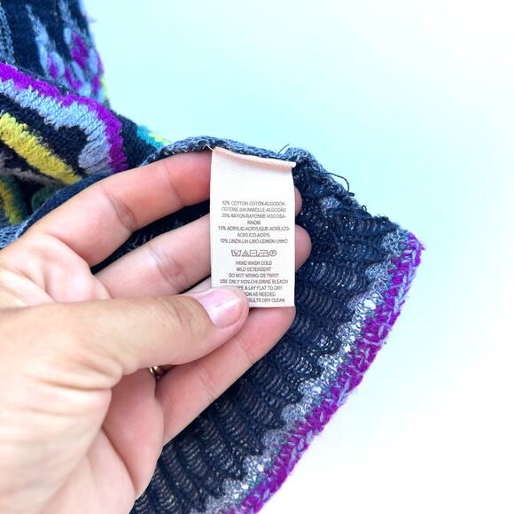 Free People Thirty Seven Miles East Aztec Boho Tank Top Colorful Medium Festival - Picture 6 of 6